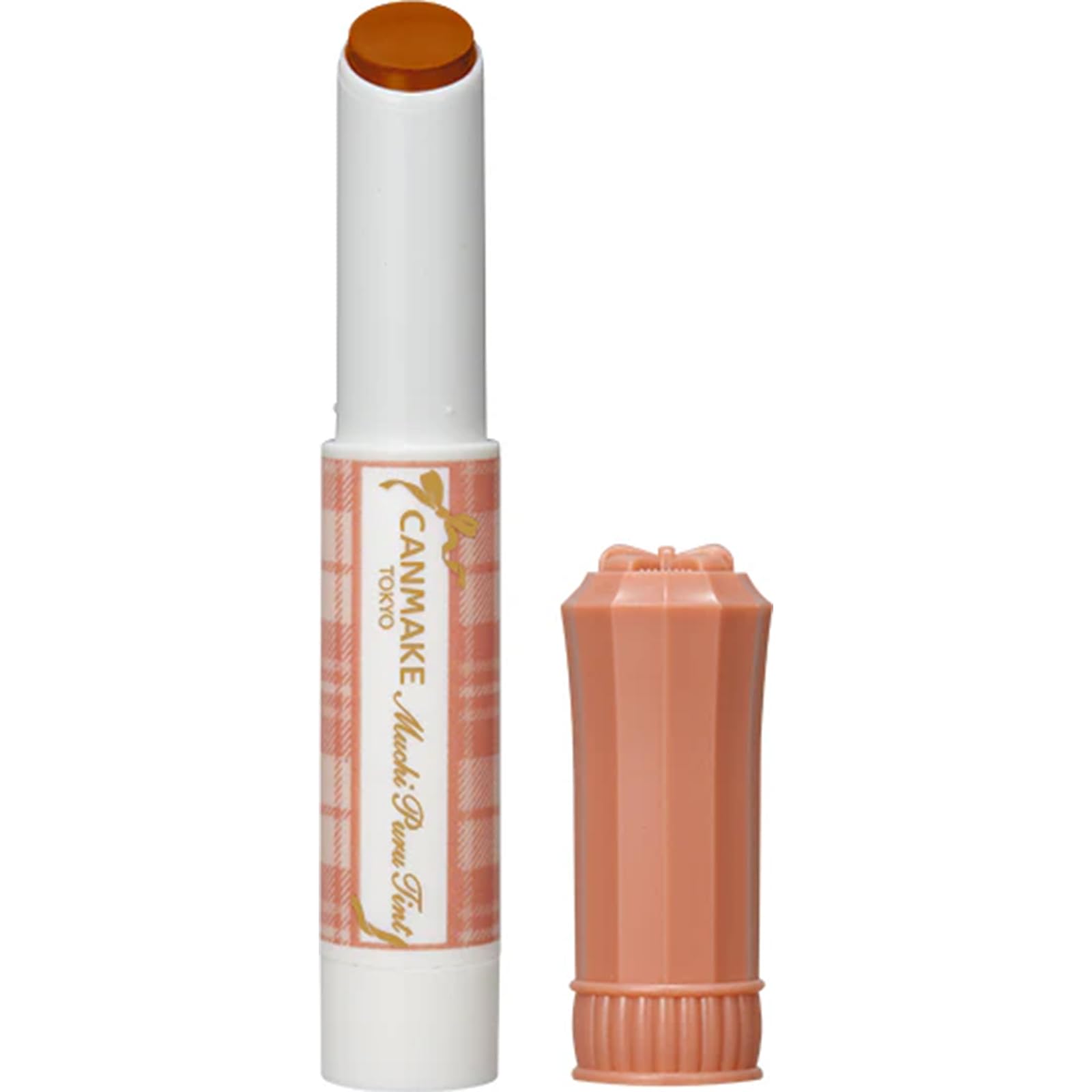Canmake Mochi Puru Tint 01 Butterscotch 2.5g Volume Gloss Tint Refreshing Orange Beige