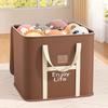 Household Large Capacity Clothing Storage Box, Double Zipper Sealed Quilt Organizing Bag, Foldable Design with Handle