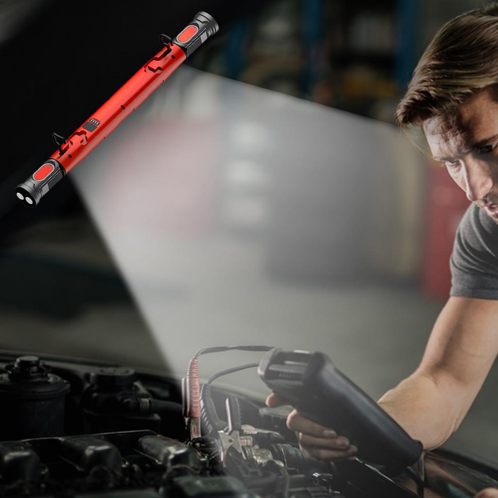 Magnetic Work Light 5200mAh Rechargeable Underhood Work Light with Hooks Job Site Lighting for Inspection Workshop Emergency