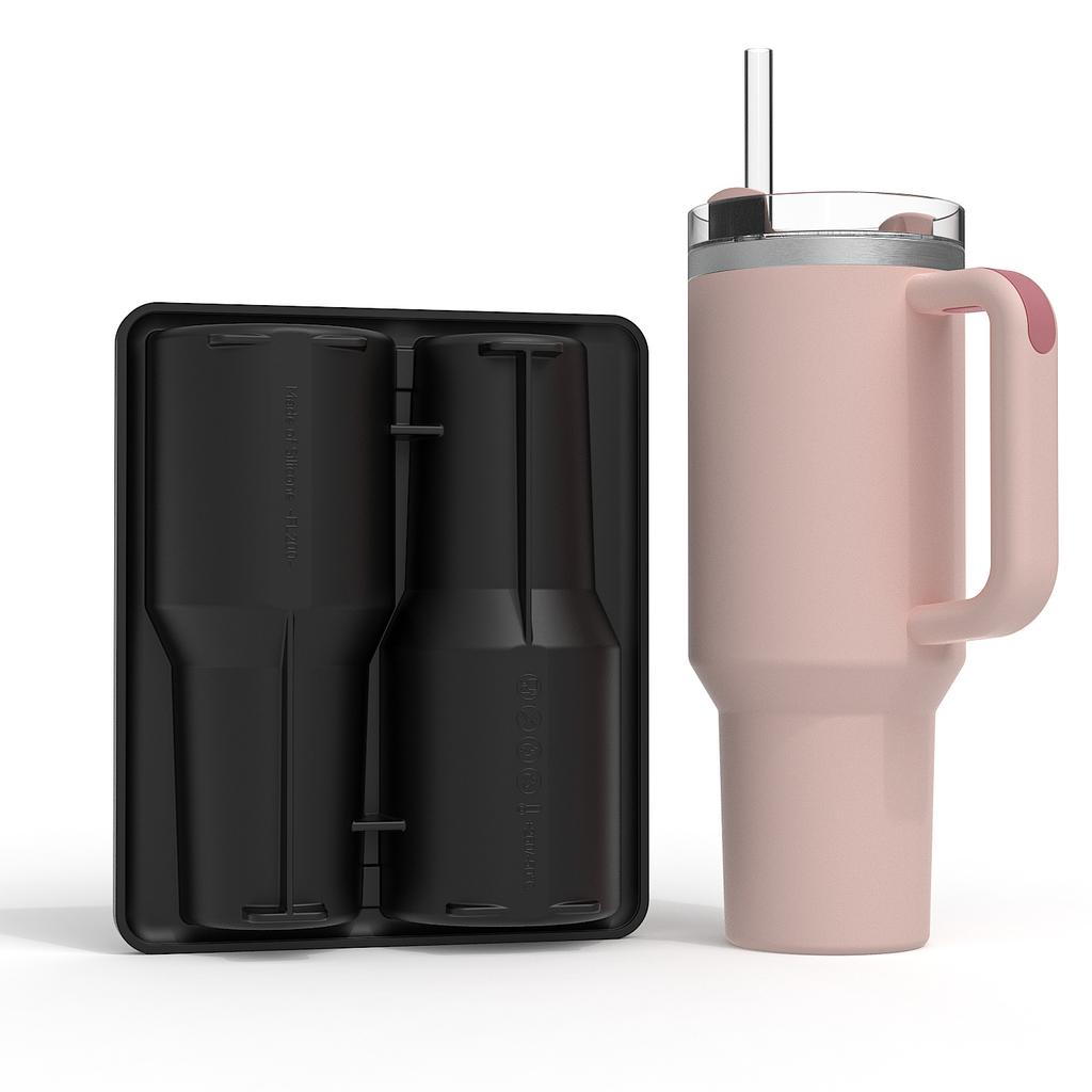 Water Bottle Ice Maker,Insulated Cup Ice Tray - Creative Silicone Ice Mold with Easy Release Design