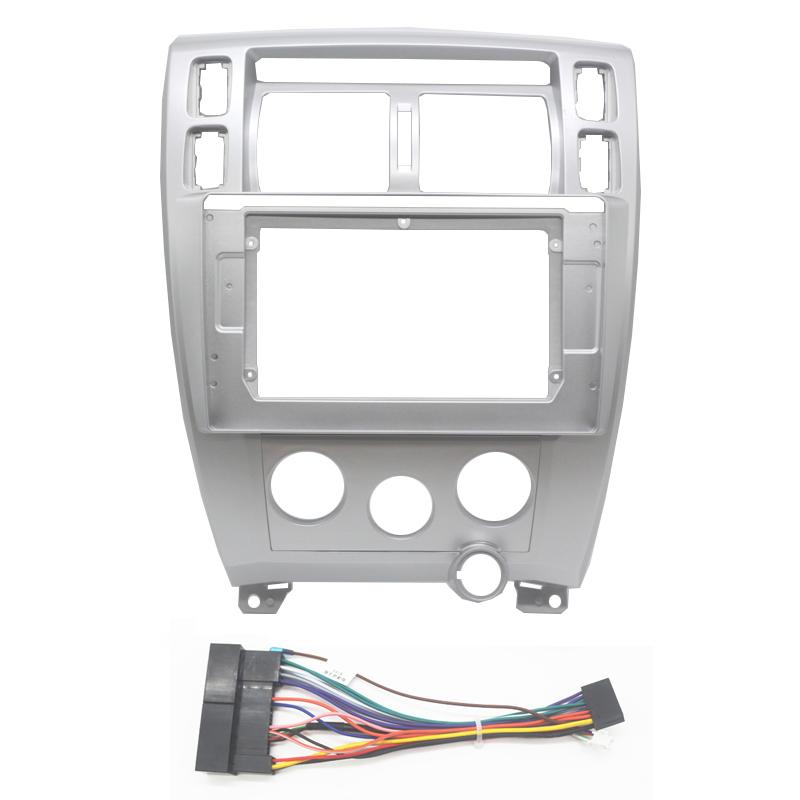 9 Inch 2 Din Android Head Unit Car Radio Frame Kit For HYUNDAI Tucson 2006-2013 Auto Stereo Dash Fascia Trim Bezel Faceplate