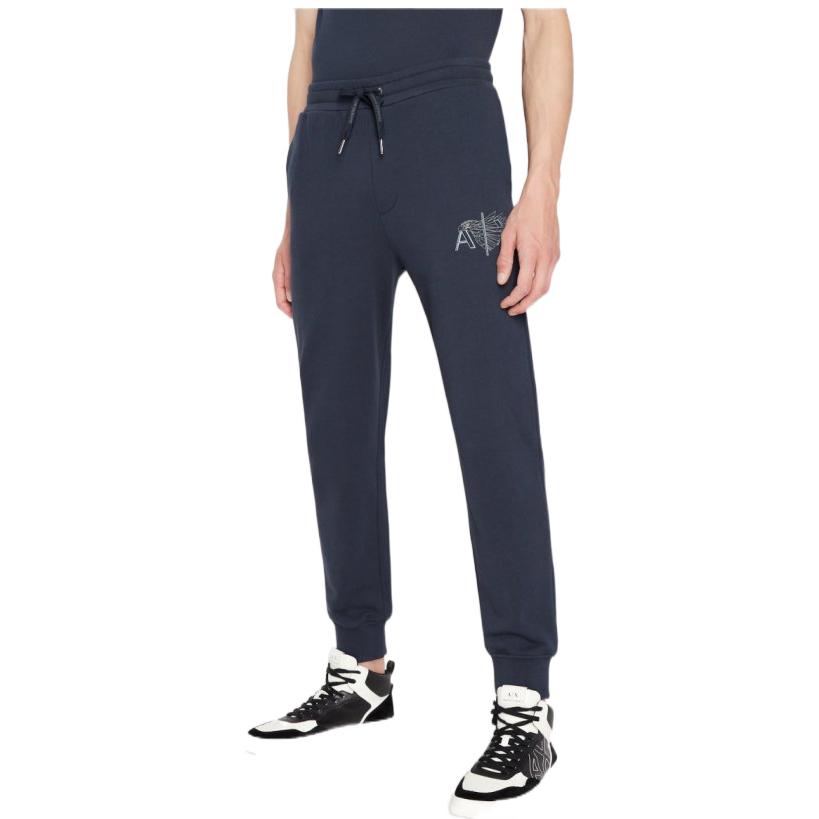 Armani Exchange FW22 Solid Letter Print Casual Knit Sports Pants Men bottoms 6LZPHG-ZJ6RZ-1510