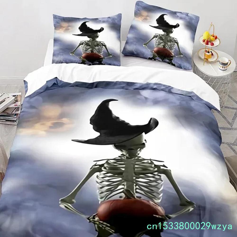 Halloween Kürbis Horror Festival Fledermaus Bettwäsche Set Jungen Mädchen Einzelbett Queen Size Bettbezug Kissenbezug Bett Kinder Erwachsene