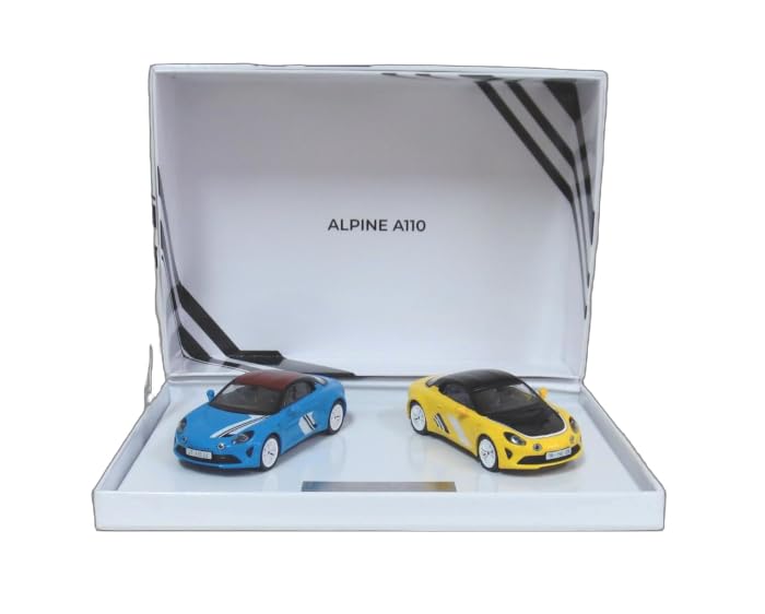Norev Alpine A110 2023 Gift Box Set of 2 Sanremo Rally Livery 1975 Tour de Corse 1/43 (1973 & Livery)