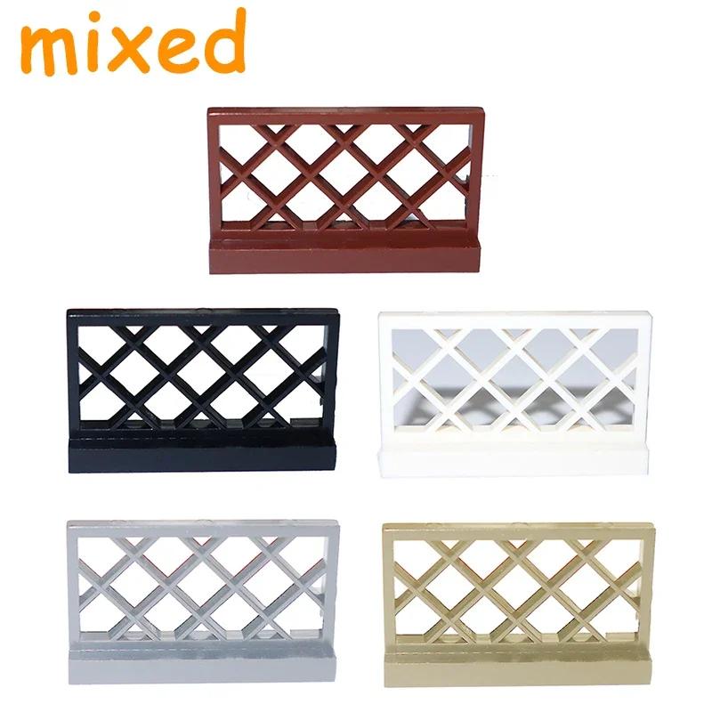 Building Block City Accessories MOC Part Fence Railing Stair Barrier Ladder Guard Bar Castle Garden Farm Military Assemble Brick