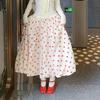 Spring/Summer Red Polka Dot Bubble Skirt for Women - Niche New High-Waist Mori Style Midi Half Skirt for Seasonal Outfit
