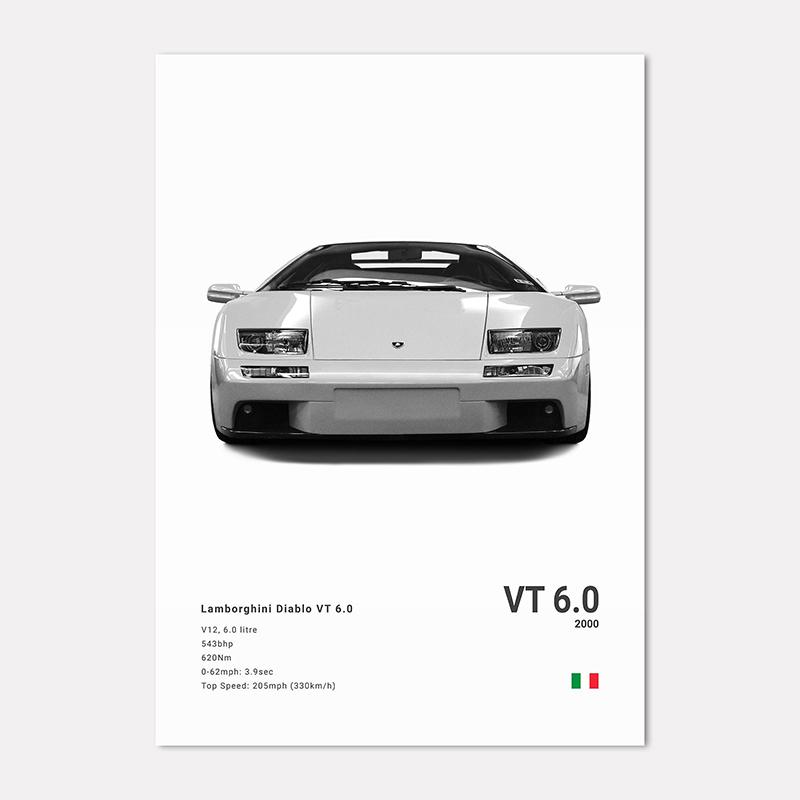 Famous Cars LP 640 Canvas Wall Art Print Poster Aventador URUS VENENO Decoration Mural Modern Home Decor Birthday Gift Unframed
