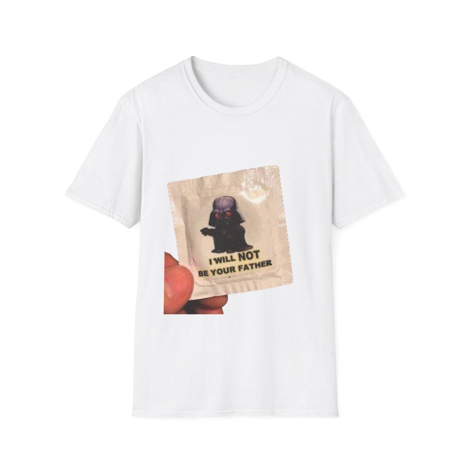 I Will Not Be Your Father T-Shirt | Darth Vader Parody Condoms Art 2XL