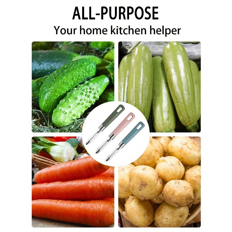 Stainless Steel Fruit and Vegetable Peeler, Potato Peeler, Potato Peeler, Multifunctional Melon Slicer