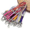 10pcs Lanyard Strap Cord Braided Keychain Rope With Lobster Clasp For Jewelry Making DIY Key Phone Chain Pendant Keyring Finding