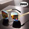 UV400 Sports Sunglasses Men Women Driving Special Riding Goggle Shades High Quality Metal Punk Fashion Trends Sun Glasses