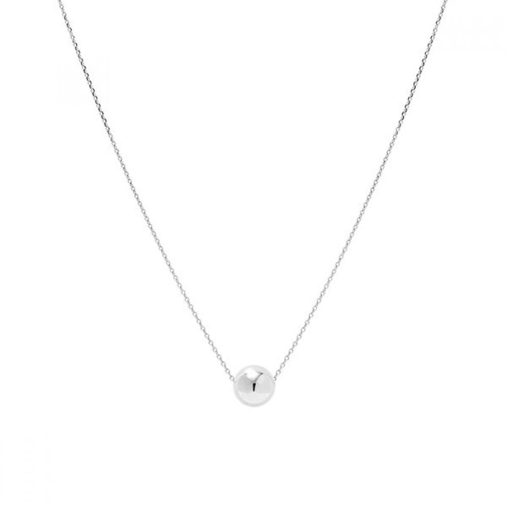 Verte Simple Ball Necklace  Long Ver.    un.silVer.174