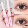 Beibeini Waterproof Brown Mascara: Lengthening, Curling, Thickening, Natural Finish with Fine Brush, Smudge-Proof, Long-Lasting.