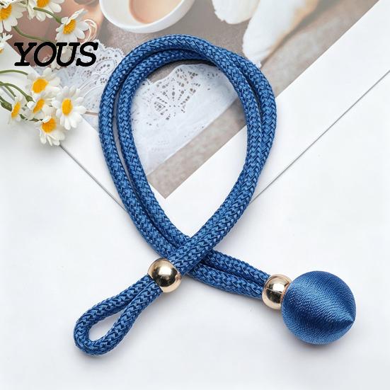 Strong Curtain Fasteners Fabric Tiebacks, Windows Hold Back, Holdbacks, Decorative Ties Holder Rope for Home Essential Bedroom Living Room Easy To Use