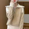 Women's Cashmere Sweater Qinghe Cashmere 30% Cashmere 70% Wool Women's Autumn and Winter Cashmere Pullover Soft and Warm