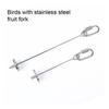 2Pcs Parrot Pet Hanging Skewer Feeder Fruit Holder Food Stick Portable Birds Foraging Toy Parrots Cockatoo Cage