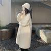 Winter Thick Long Stand Collar Loose Mink Fur Coat Women Casual Outerwear