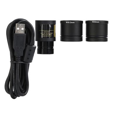 5MP USB 2.0 Electronic Eyepiece for 23.2mm 30.0mm 30.5mm Microscope Drive Free With Two Adapter Ring