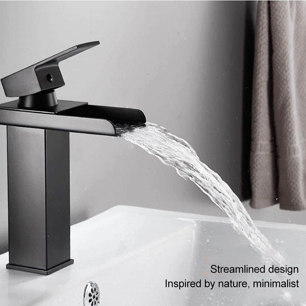Basin Waterfall Sink Faucet Easy To Clean And Install Waterfall Basin Sink Faucet Bathroom Faucet