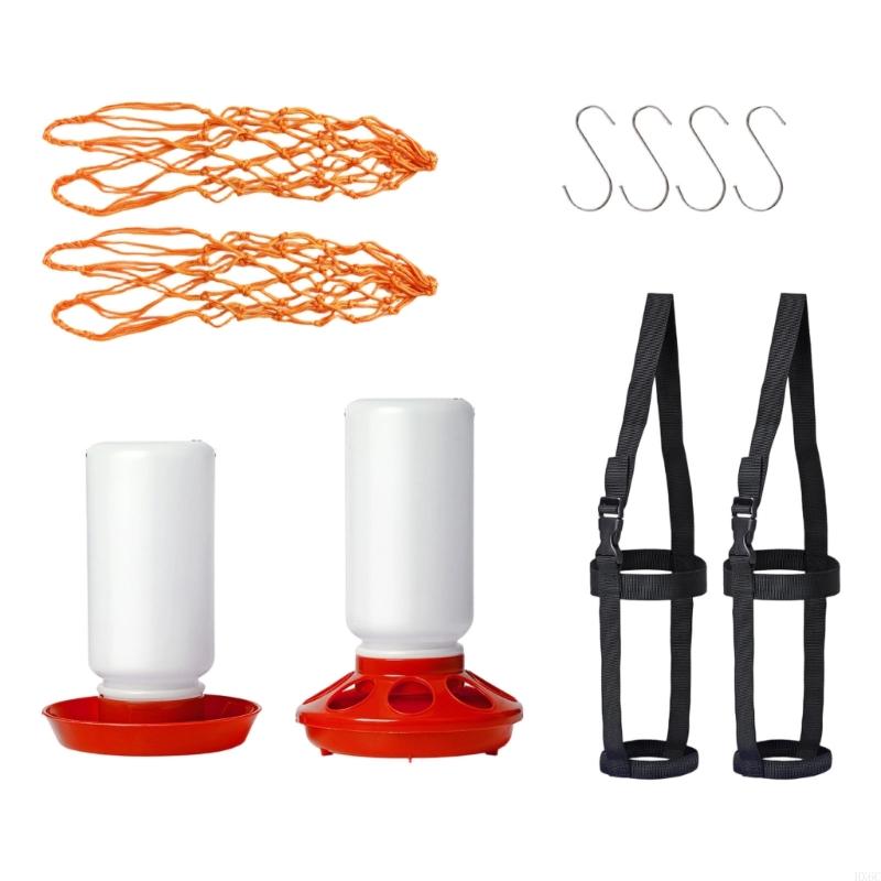 Spill Proof Feed System Poultry Trough For Small Scale Livestock Care Treat Feeding Tool HX6C