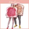 Halloween Couples Food Costume Set With Composite Fabric For Stage Performance