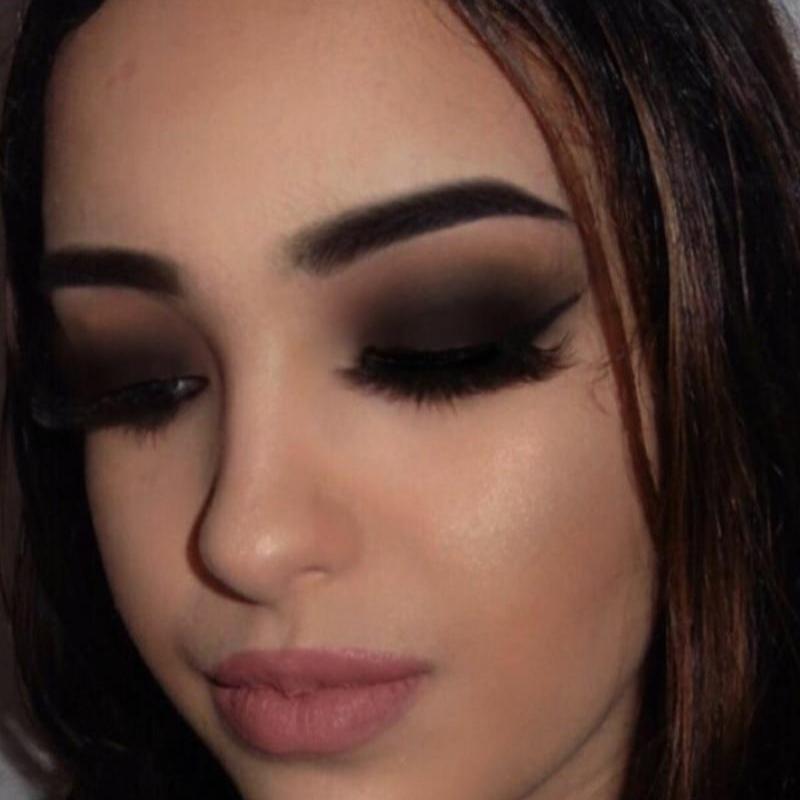 9 Farben Cool Toned Lidschatten-Palette Black Smokey Palette Matte Glitter Lidschatten-Palette Smoky Eye Shadow Eye Pigments Palette