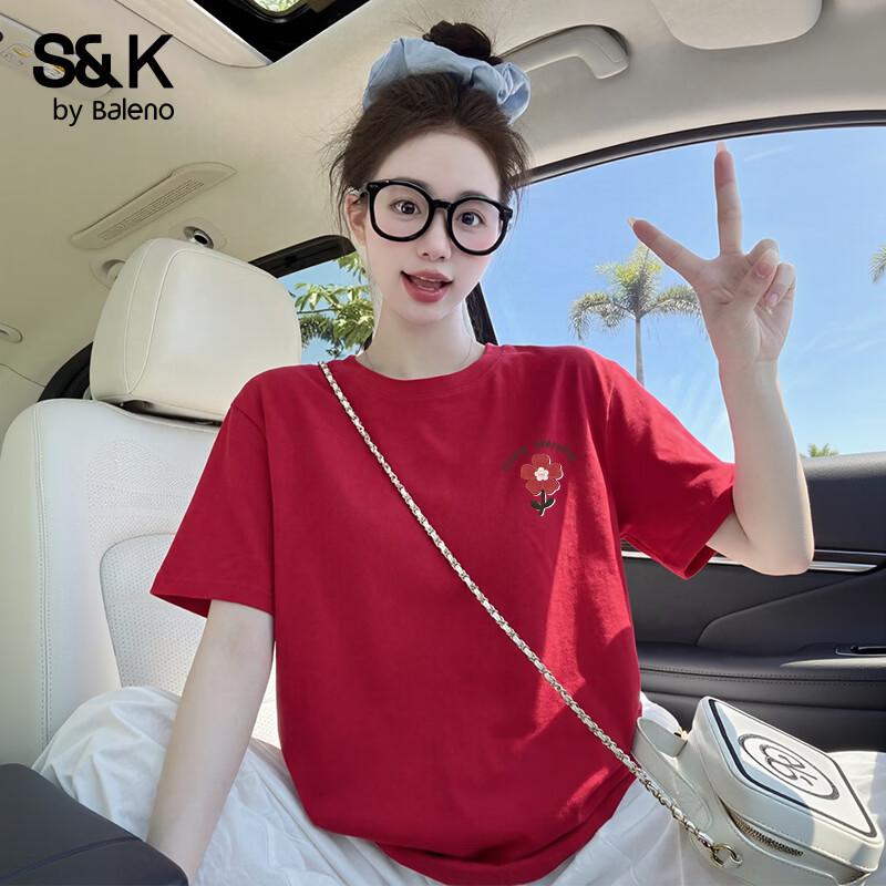 Baleno S&K Women s Pure Cotton Short Sleeve T-Shirt S