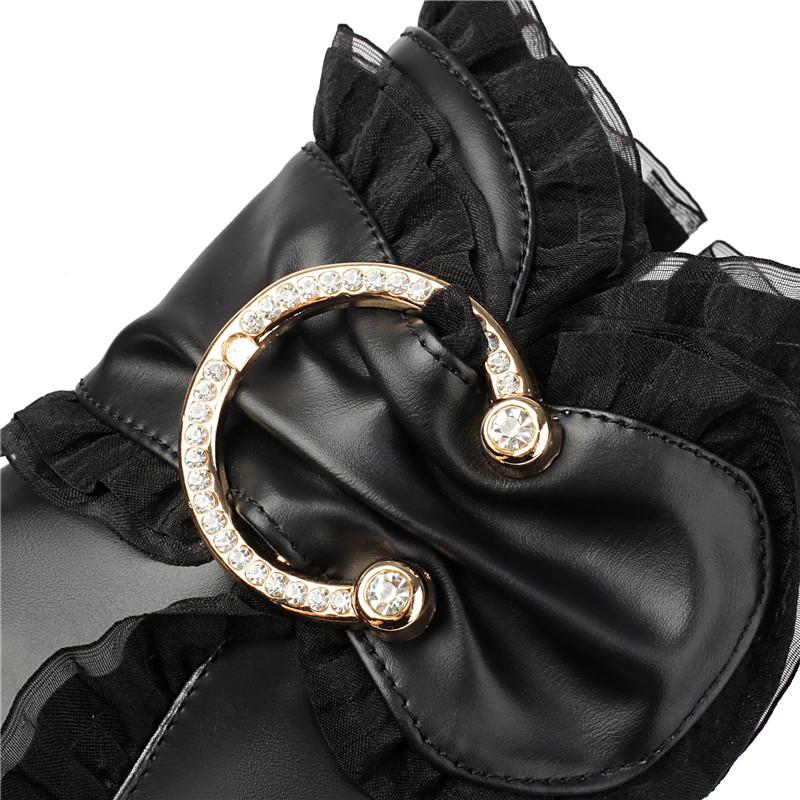 Women's High-heeled Short Boots Autumn and Winter New Waterproof Table Thick-heeled Large-size Roman Short Boots