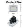 2Pcs Error Free 18SMD LED Number License Plate Light Bulb Kit For Mercedes-Benz W204 (5D) W212 W216 W221 Car License Plate Lights Canbus Auto Lamp