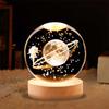 Crystal Luminous Global Ball Decoration Star Walk Night Light Usb Direct Insertion