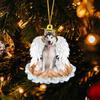 Creative Angel Wing Dog Christmas Decoration Acrylic/organic Glass Cartoon Style