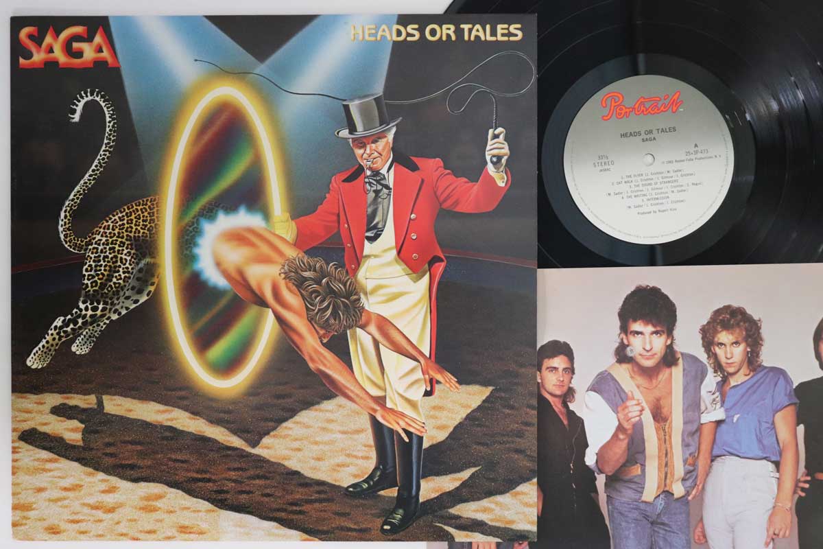

LP Record SAGA - Heads Or Tales 253P473 PORTRAIT 1983 Japan Rock Used