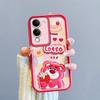 KEYSION Shockproof Case for VIVO Y04 with Lanyard Soft Silicone Cute 3D Cartoon Doll Phone Cover for VIVO Y29s 5G