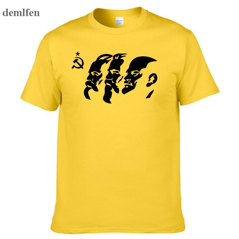 The Soviet Union The Great Communist Lenin Marx Engels Men S Short Sleeve T Shirt Ussr