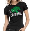 Chillkroete Tartaruga Lettura Divertimento Party Comic Comedy Donna Girlie Shirt