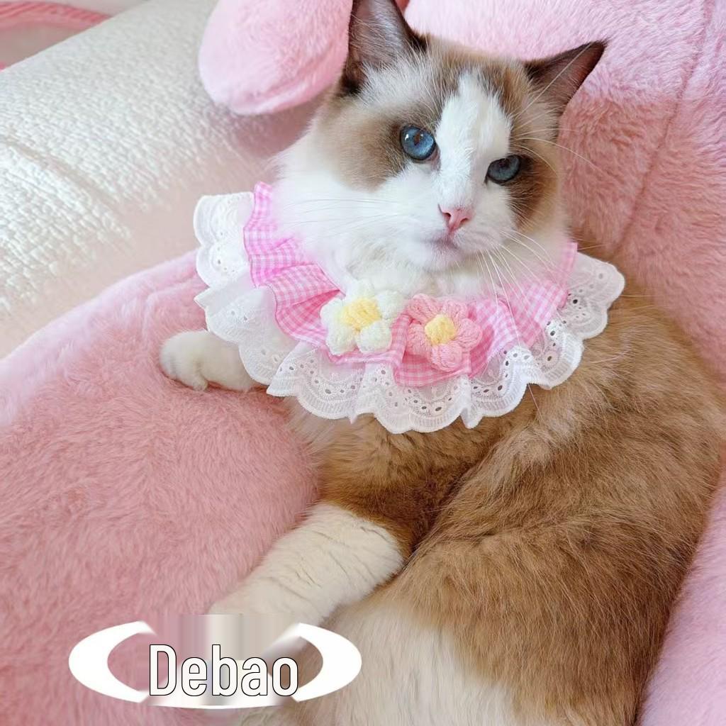 Country Style Cotton Bib for Cats & Dogs