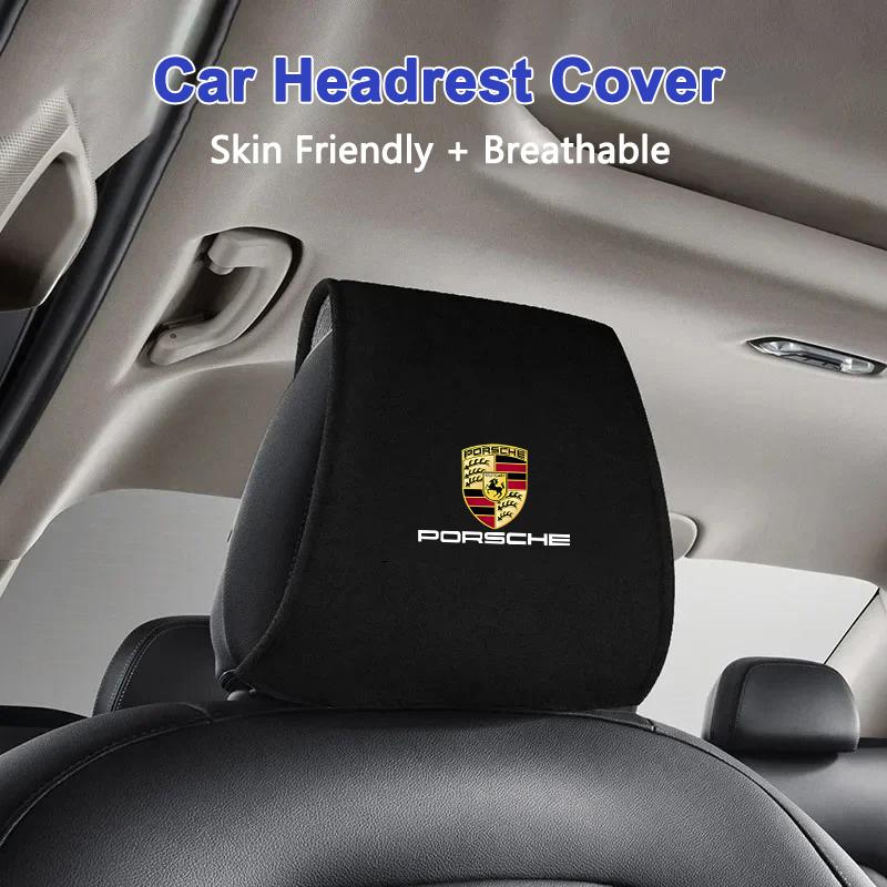 Car Interior Seat Headrest Mat Anti-dust Protector Pad For Porsche 911 718 Cayenne Panamera Macan Boxster Carrera-GT 928 944 968
