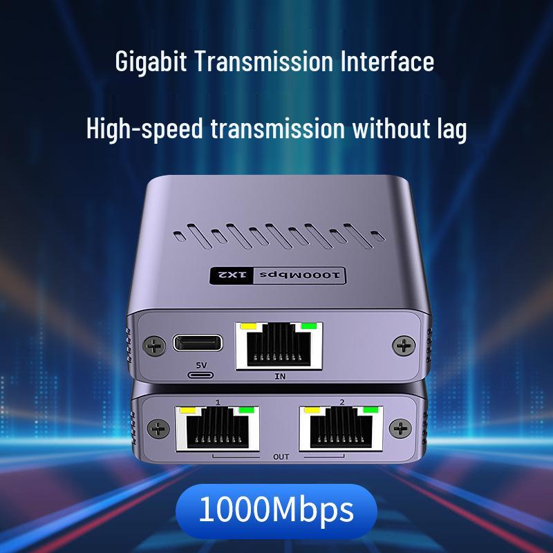 Splitter ed Estensore di Rete Gigabit a Doppia Porta RJ45