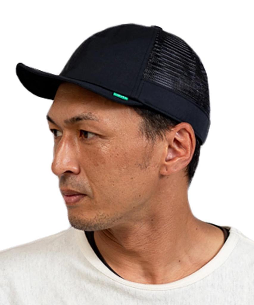 Nakota BALL HIKE MESH Mesh Umpire Size Black CAP, 60/40 Cloth, Cap, Cap, Water-Repellent, XL,