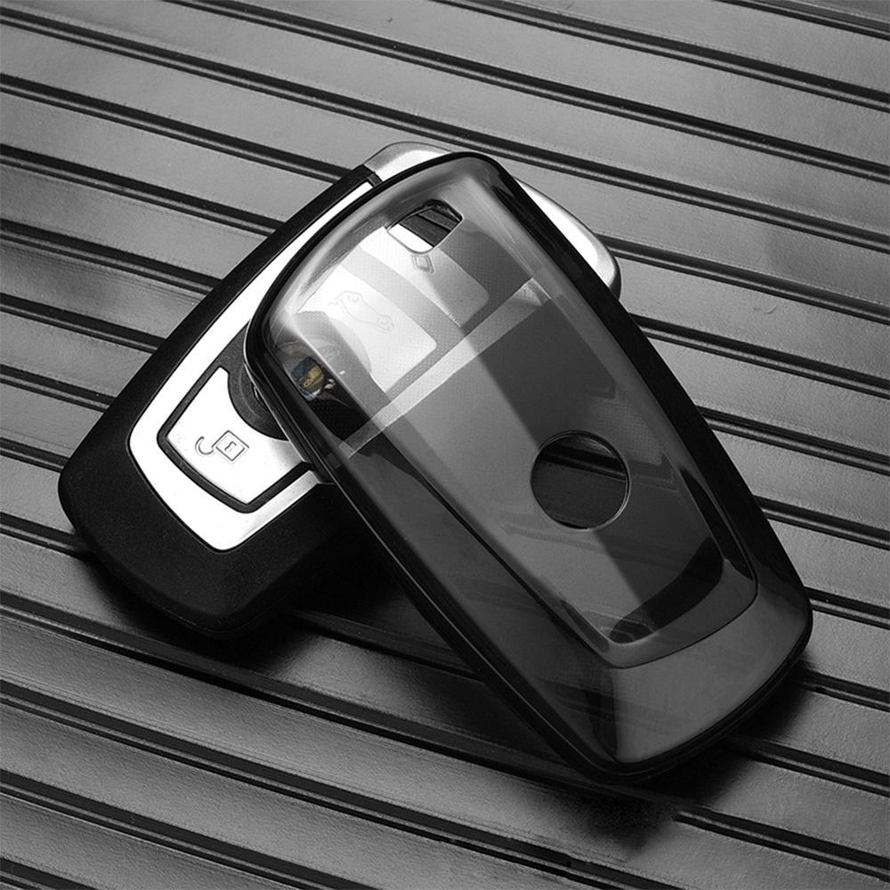 Soft TPU Car Key Case For BMW X1 X3 X4 X5 X6  1 3 5 7 Series F10 F20 F30 F34 F11 F15 F16 F25 F31 M3 E34 Transparent Key Holder