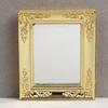 Dollhouse 1:12 Gold-Edged Mirror for Living Room/Bedroom
