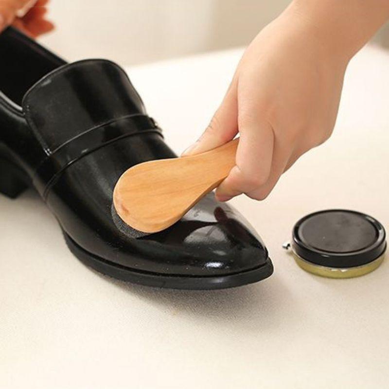 6Pcs Shoe Polish & Care Kit,Leather Shoe Shine Kit with Shoe Polish Shoe Brush for Polishing,Compact Shoe Cleaning Kit