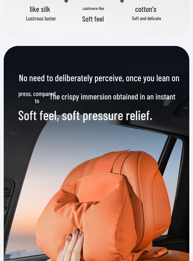 High-Grade Neck and Lumbar Support Pillow for Xiaomi yu7 Car Headrest