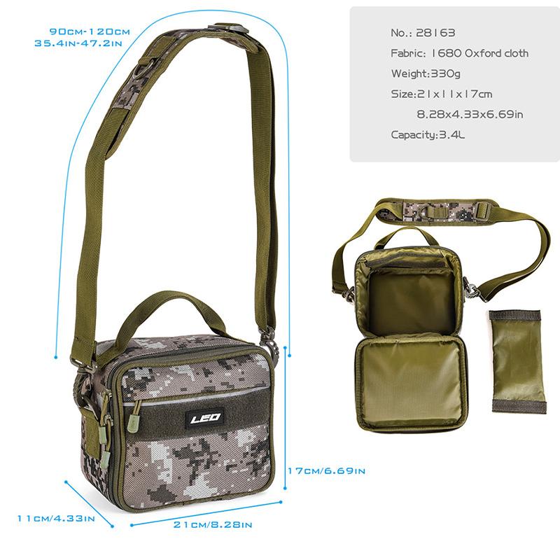 

Великі/Міні Багатофункціональні Сумки для Рибальського Спорядження Одноплечова Сумка Кросбоді Поясна Сумка Чохол-Гаманець для Зберігання Рибальських Приманок та Спорядження