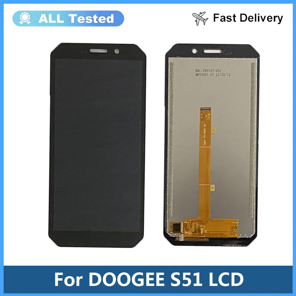 LCD Screen and Digitizer Full Assembly For DOOGEE S51
