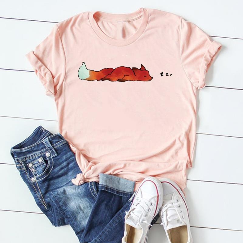 Animal Print Womens Graphic Tshirt Europe And United States Popular Dress Blouse Tops for Ladies Polyester fabric