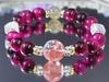 no Suzaku Crystal Love God Bracelet with Rose Pink Tiger and Rutile for Love and Money Power Stone Natural Stone Bracelet Includes Drawstring Bag 200