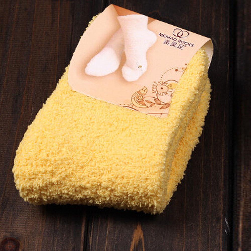 Home Women Girls Soft Bed Floor Socks Warm Winter  Color