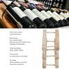 Wine Rack Standing Wine Rack Wood Stackable Modular Wine Rack Wine Holder Standing For Kitchen Bar Countertop 6 Bottle