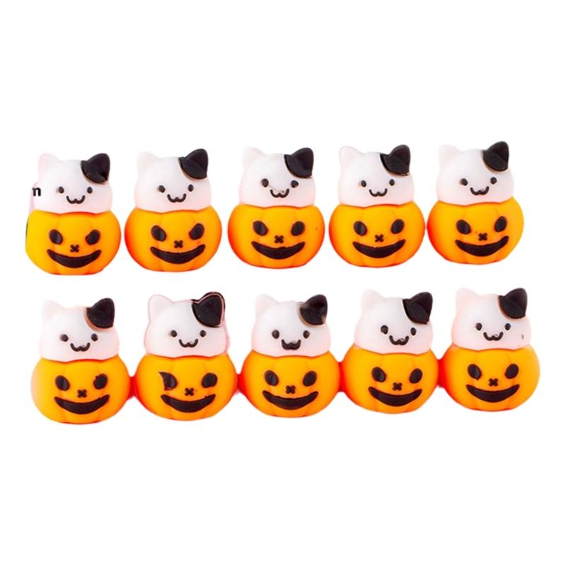 10Pcs Christmas Halloween Pencils Tip Caps Silicone Pencil Protectors for Children Students Adult and Professional